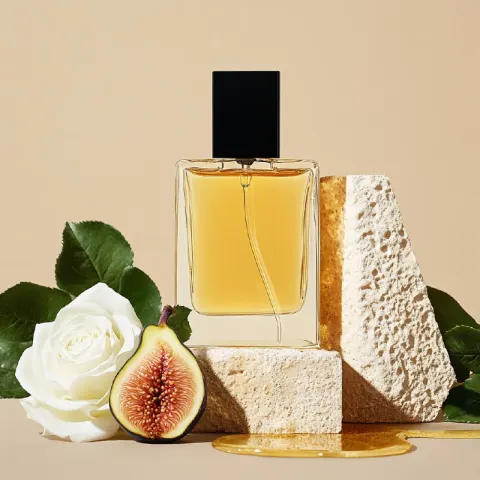 Elegant Perfume Bottle Still Life