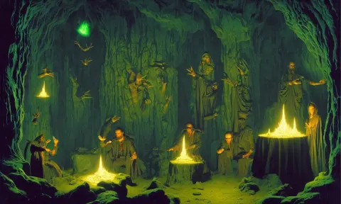 Arcane Sages in Their Séance Cave