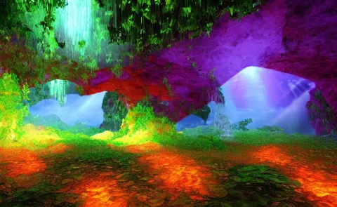 Beautiful and Stunning Professional Digital Photo of a Humongous Crystal Cave