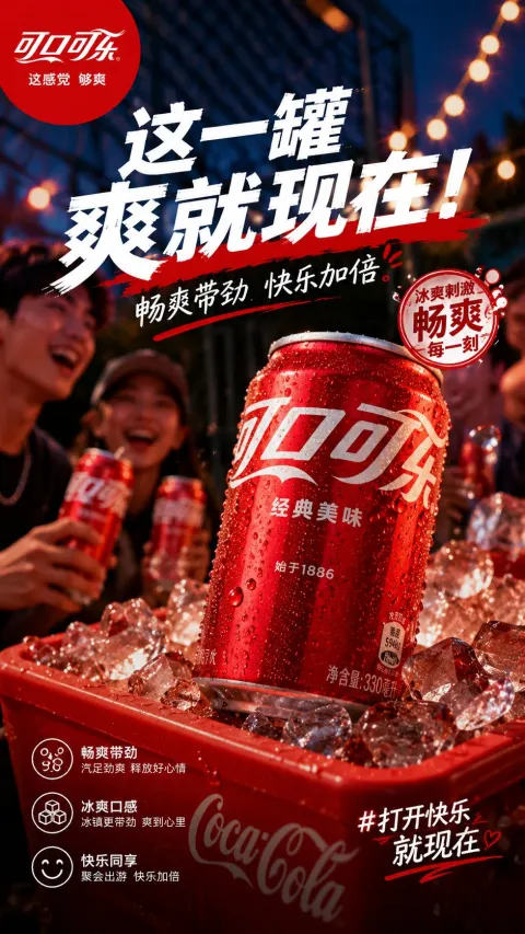 Coca-Cola, Pepsi and Sprite Brand KV Comparison