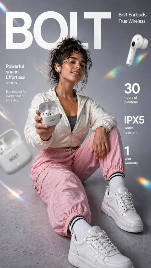 Wireless Earbuds Lifestyle Ad