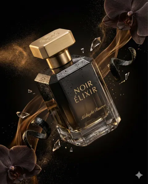 Noir Elixir Perfume Ad