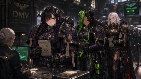 40K Power Armour Squad Portrait