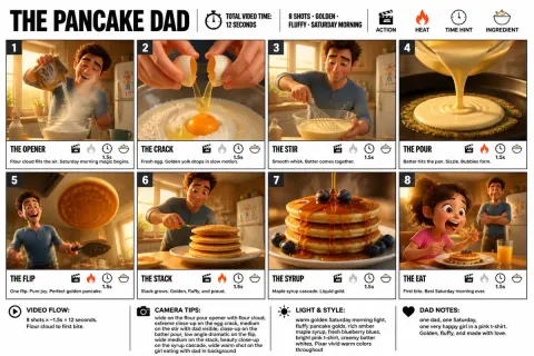 Pancake Dad Storyboard