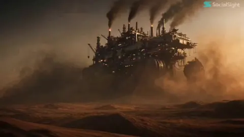Desert Walking Citadel Cinematic Storyboard
