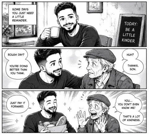 Manga Comic Strip Character Conversion