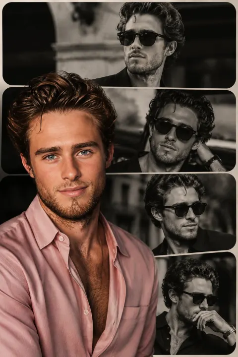 Portrait Collage Film Strip Poster