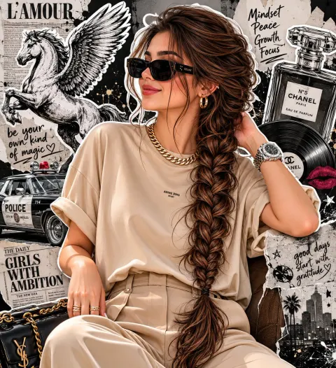 Grunge Fashion Editorial Collage