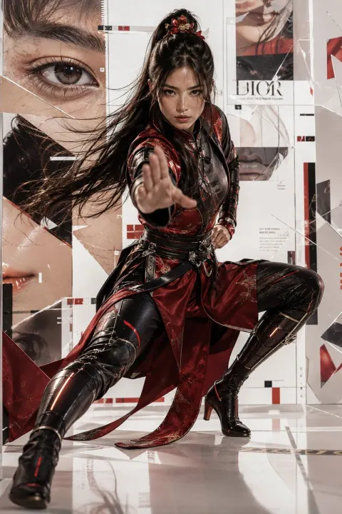 Futuristic Martial Arts Heroine Portrait