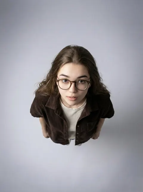 Top-Down Aerial Studio Portrait
