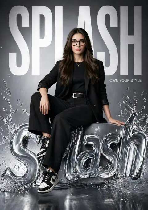 SPLASH Fashion Brand Hyper-Realistic Campaign Poster