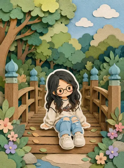 Papercut Chibi Diorama