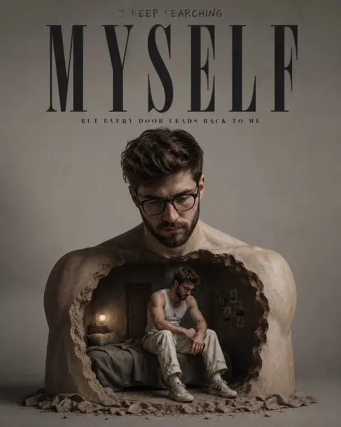 Surreal Inner Self Editorial Poster