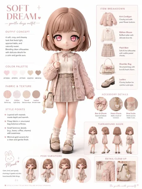 Chibi Fashion Infographic