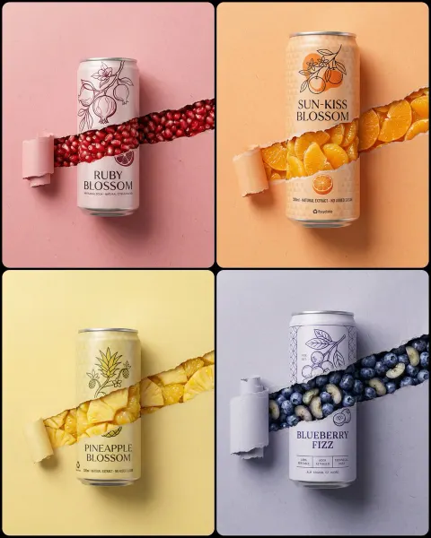 Torn Soda Can Fruit Ad