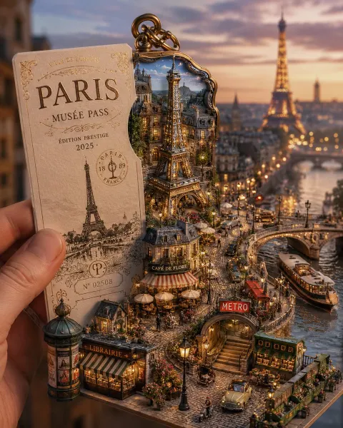 Miniature City Travel Card