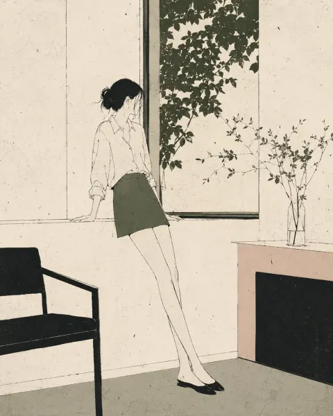 Nordic Literary Editorial Illustration