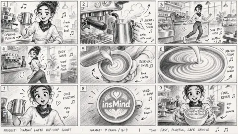 Graphite Coffee-Shop Storyboard