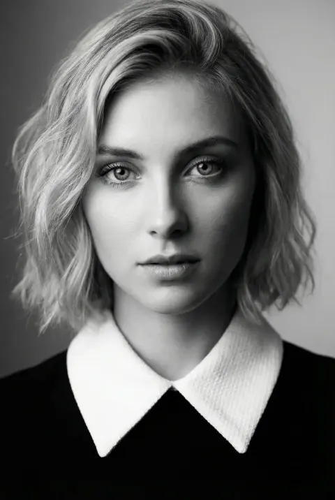 Minimalist Monochrome Portrait