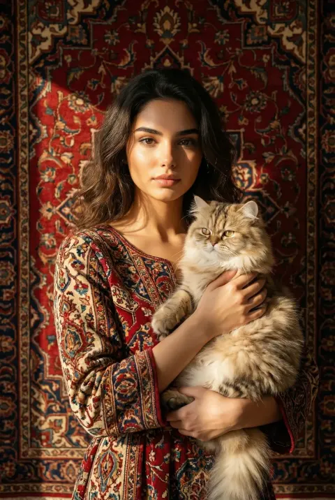 Persian Carpet Portrait