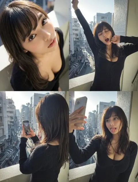 Four-Panel Portrait