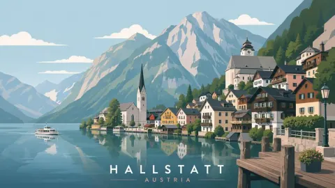 Four Cities Minimalist Travel Poster Series