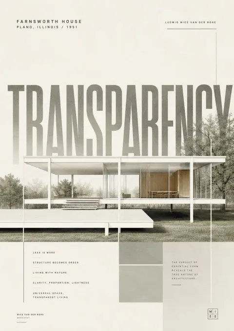 Minimalist Architecture Landmark Poster