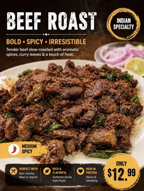 Indian Restaurant Menu Makeover Promo Image