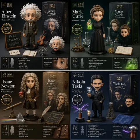 Scientist Collectible Toy Launch Board
