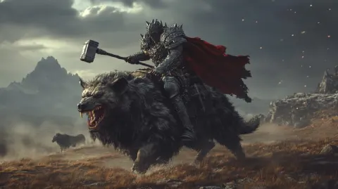 Crystal-Skinned Warrior on Battle Hyena