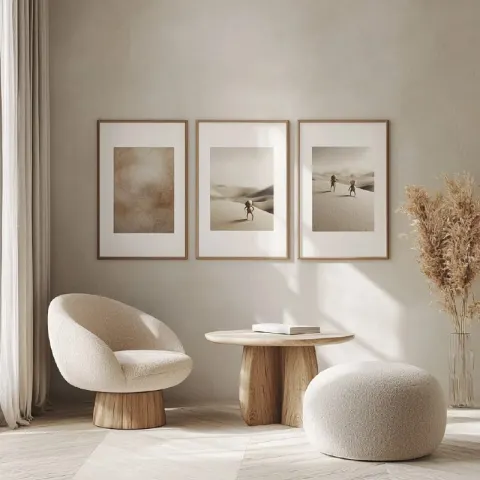 Scandinavian Trio of Abstract Prints