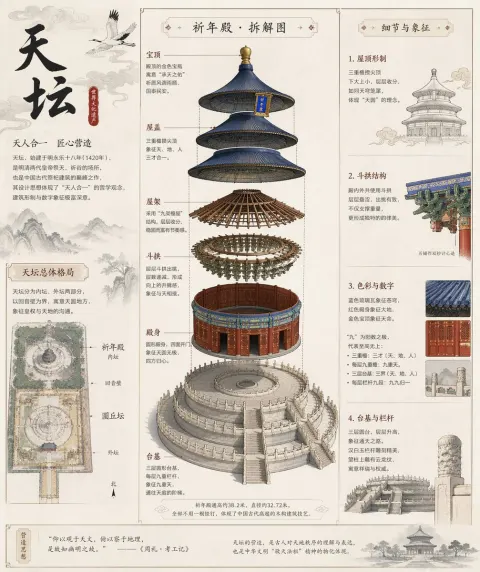 Temple of Heaven Architecture Exploded Diagram