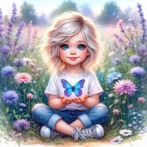 Beautiful Hyper Realistic Girl Field