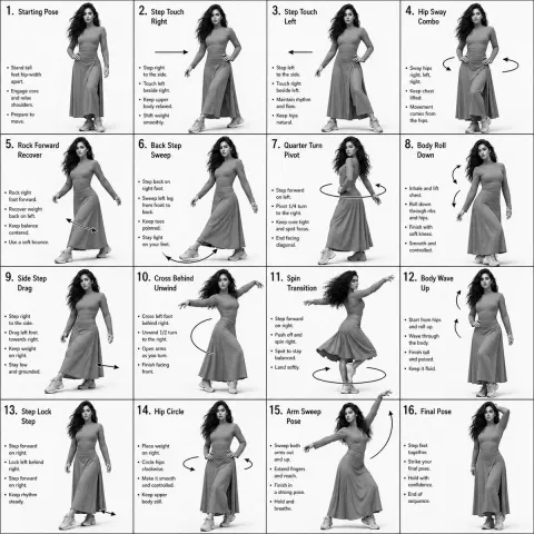 Infographic / Edu Visual - Choreography Instruction Sheet Generator
