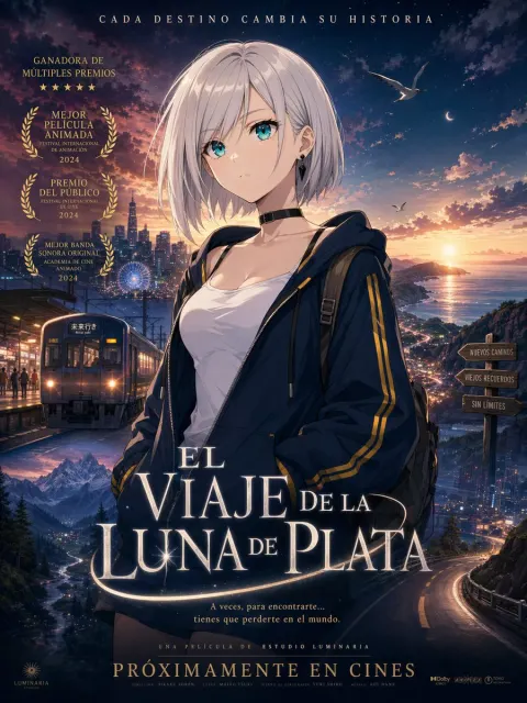 YouTube Thumbnail - Anime Fantasy Travel Movie Poster
