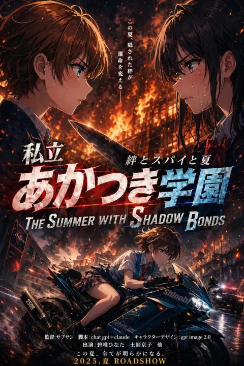 Comic / Storyboard - Burning Anime School Thriller Poster