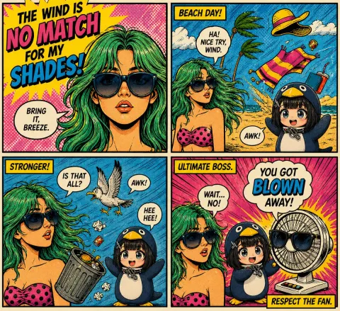 Comic / Storyboard - Retro Pop-Art Comic Strip