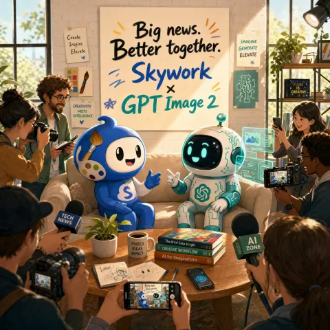 Product Marketing - AI Partnership Launch Poster Scene