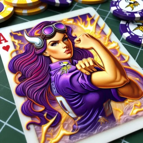 Rosie the Riveter in Vikings Card
