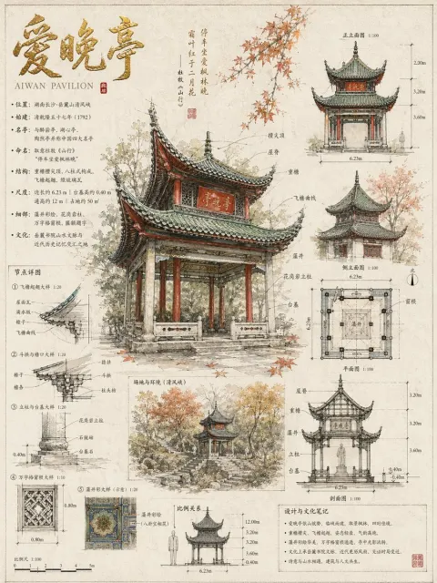 Master Level Architectural Hand Drawn Design Scroll