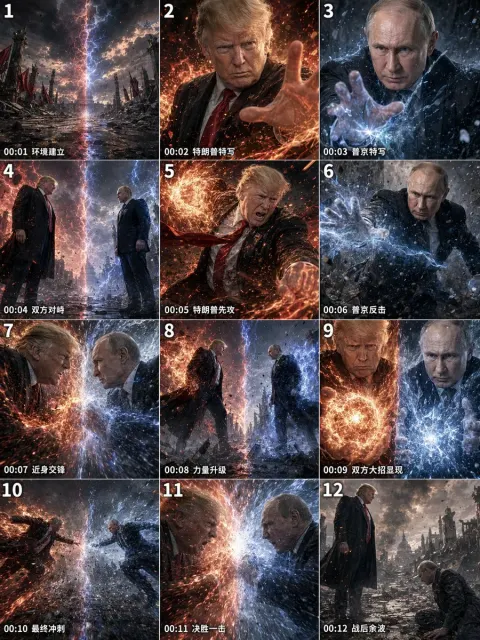 Epic Animation Battle Storyboard