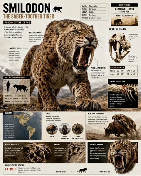 Saber Toothed Tiger Ultimate Science Exploration Guide
