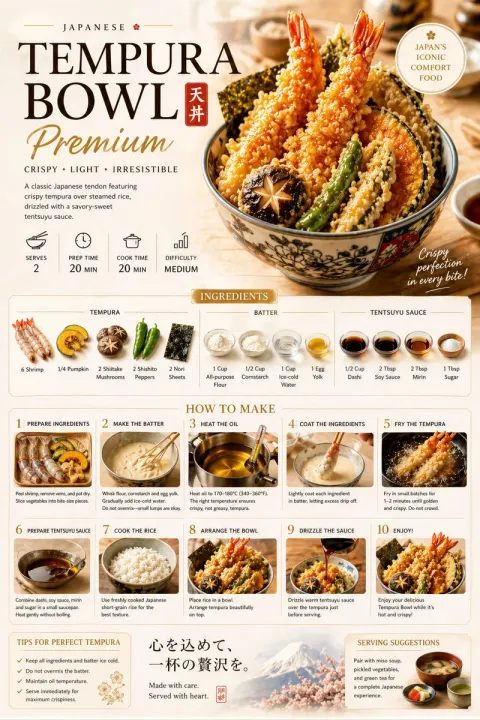 Premium Gourmet Recipe Poster Design