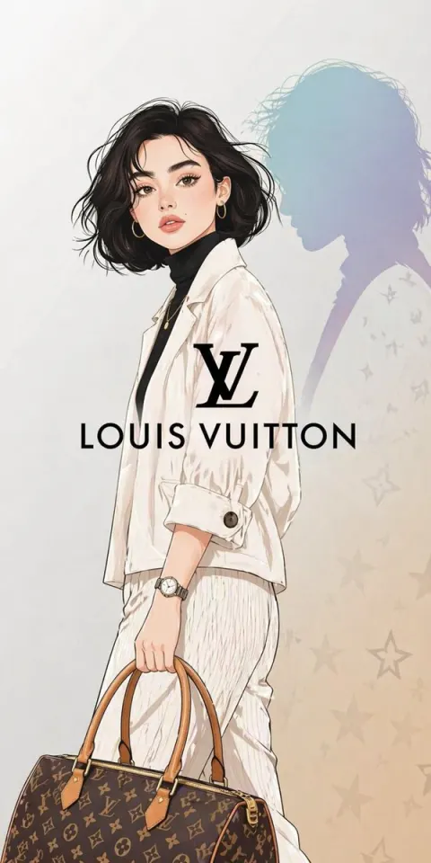 Louis Vuitton Luxury Fashion Illustration