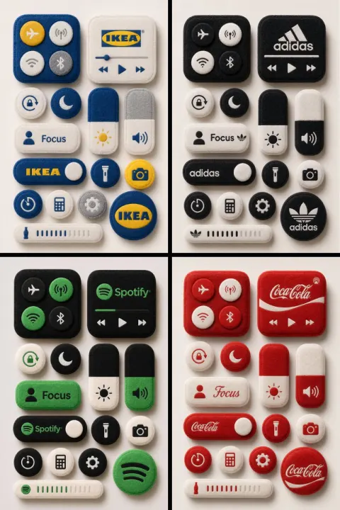 Fluffy Felt System Control Buttons
