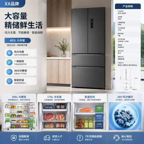 Refrigerator Ecommerce Product Display