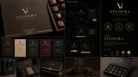 Luxury Chocolate Packaging Design Full Case