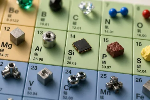 3D Periodic Table Macro Photography