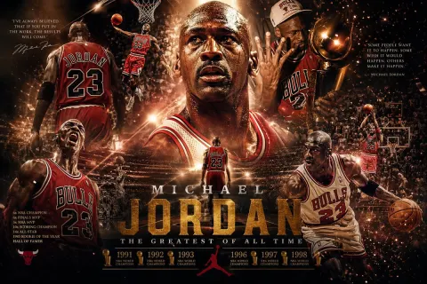 Jordan Legendary Career Epic Poster