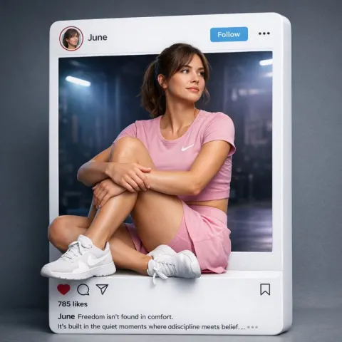 Hyperrealistic 3D Instagram Ad Campaign